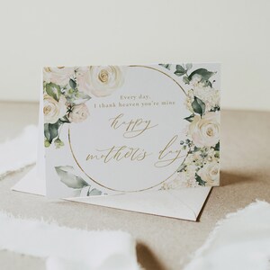 Muttertagsgrußkarte, ich danke dem Himmel, du gehörst mir, Geschenk für Mama, druckbare Muttertagsvorlage, Blumen Muttertagsgeschenk, DIY 0208_044