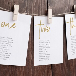 Modern Minimalist Hanging Seating Cards Wedding Seating Chart Cards Wedding Table Plan Template Table Plan Cards DIY Seating Chart, 0213_011