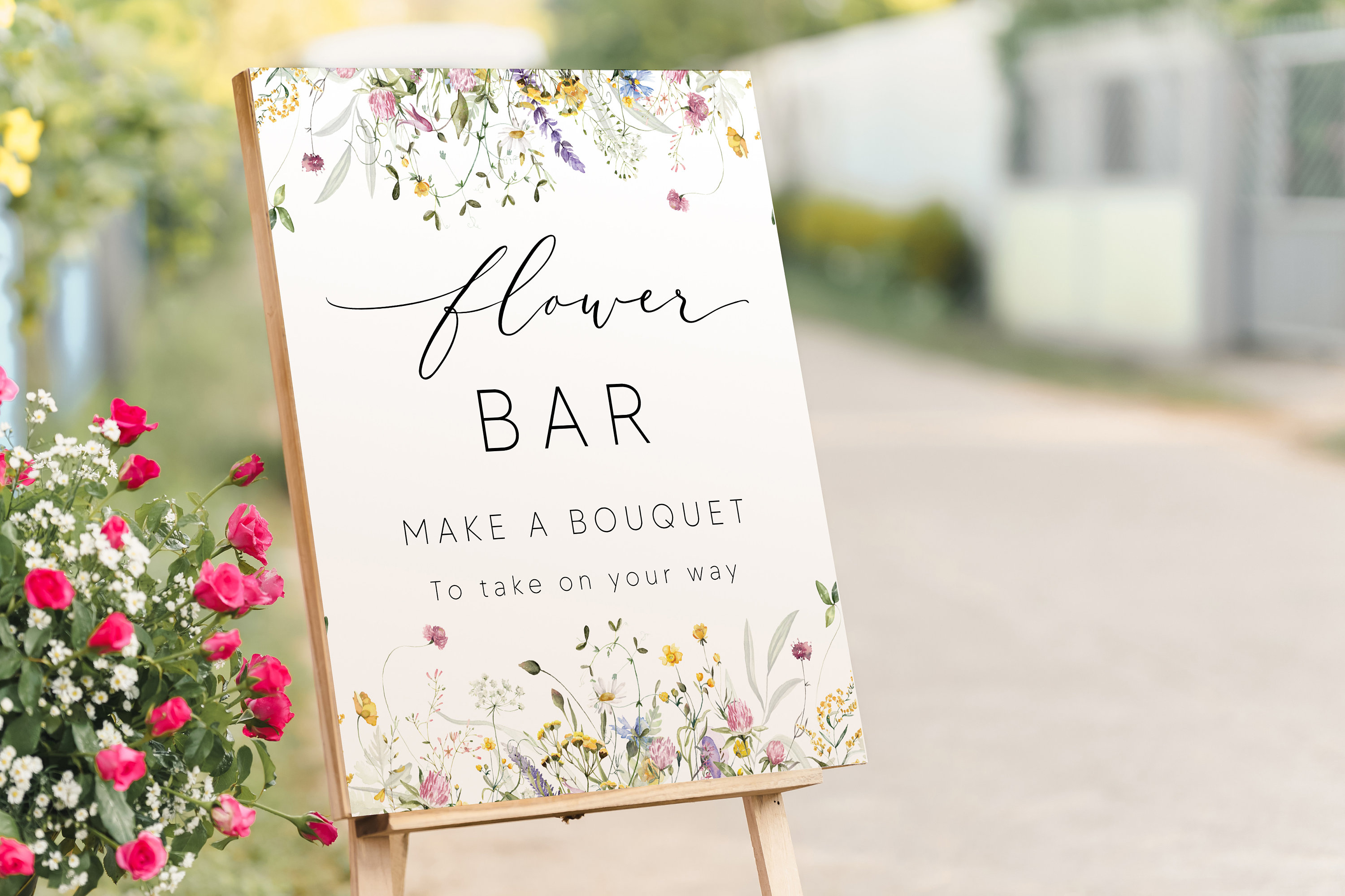 Cartello In Legno Boho Con Supporto, 12,7 X 17,8 Cm, Decorazione Per Matrimonio, Addio Al Nubilato E Feste - Tema Floreale - 3