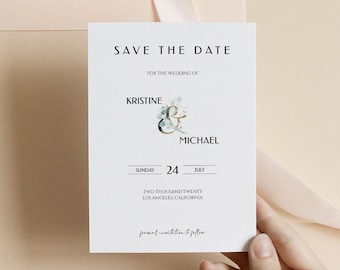 Save the Date Template Instant Download, Save the Date Cards, Save Our Date, DIY Save the Date, Wedding Announcement, Boho Wedding, 0161_012