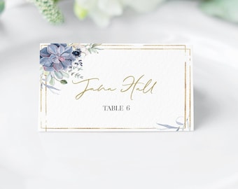 Summer Wedding Place Cards, Wedding Place Cards Template, Printable Wedding Place Card, Editable Place Card Template, Escort Card 0156_06
