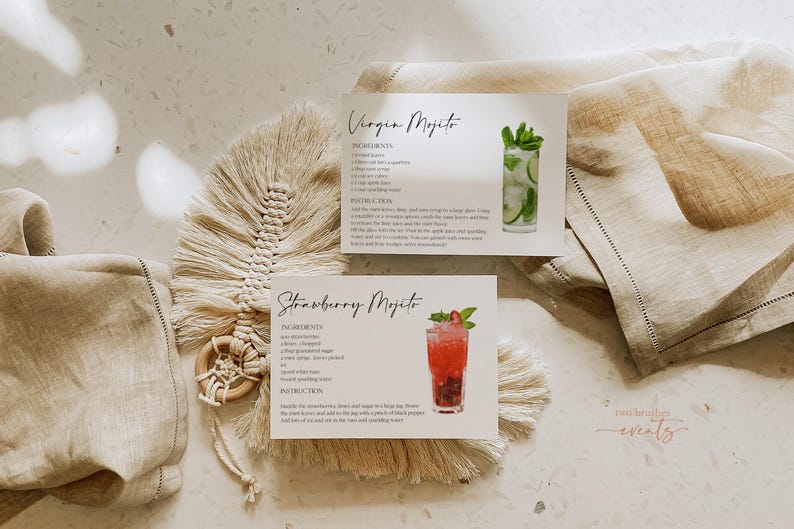 Cocktail Recipe Cards, Drink Recipe Template, Cocktail Book Printable, Personalized Drinks, Bar Drink Recipe, Cocktail Print Cards 0230_069 image 10