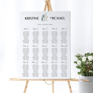 Wedding Seating Chart Board Wedding Seating Chart Template, Seating Chart Wedding Printable Wedding Seating Chart Sign Seating Plan, 0161_07