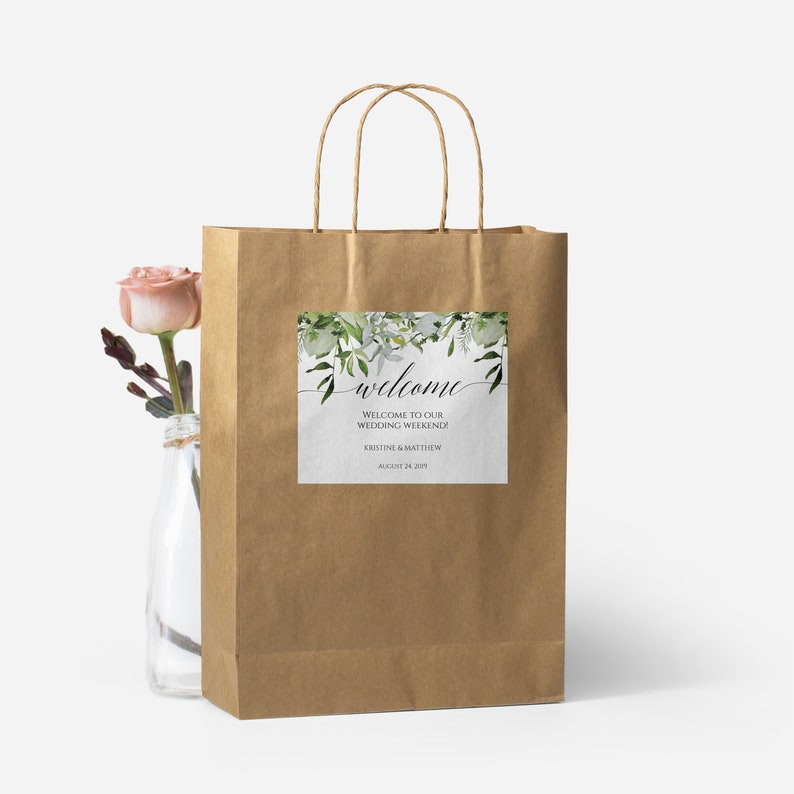 Wedding Bag Label Template Instant Download Etsy