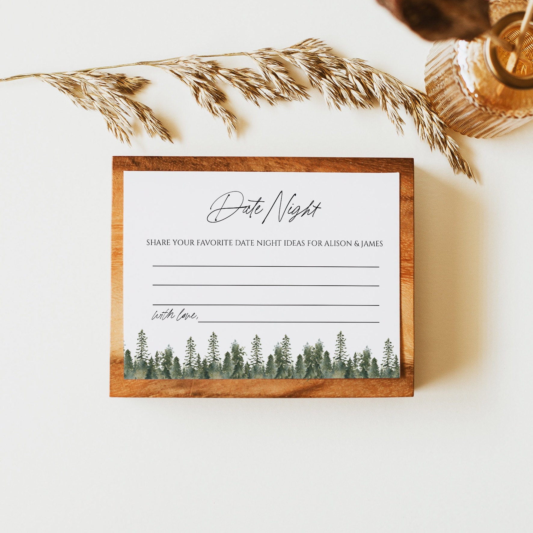 Date Night Card Template Wedding Date Night Ideas for Couple - Etsy