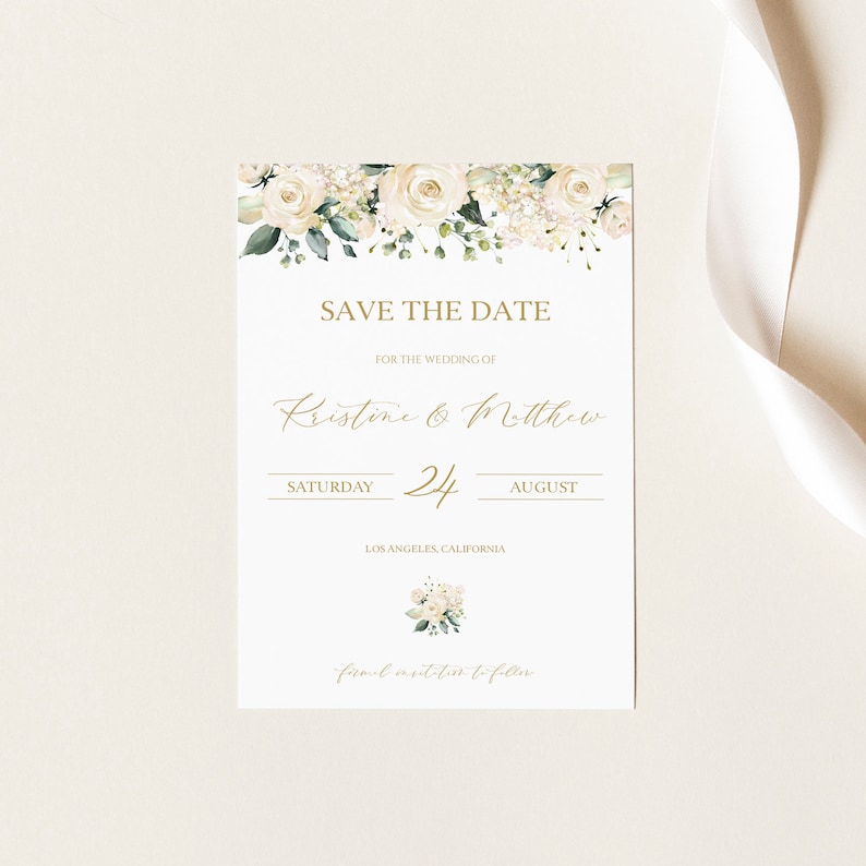 Wedding Save the Date Boho Floral Wedding Boho Save the Dates Cards and Magnets Floral Save the Date Template 0208/_012 Instant Download