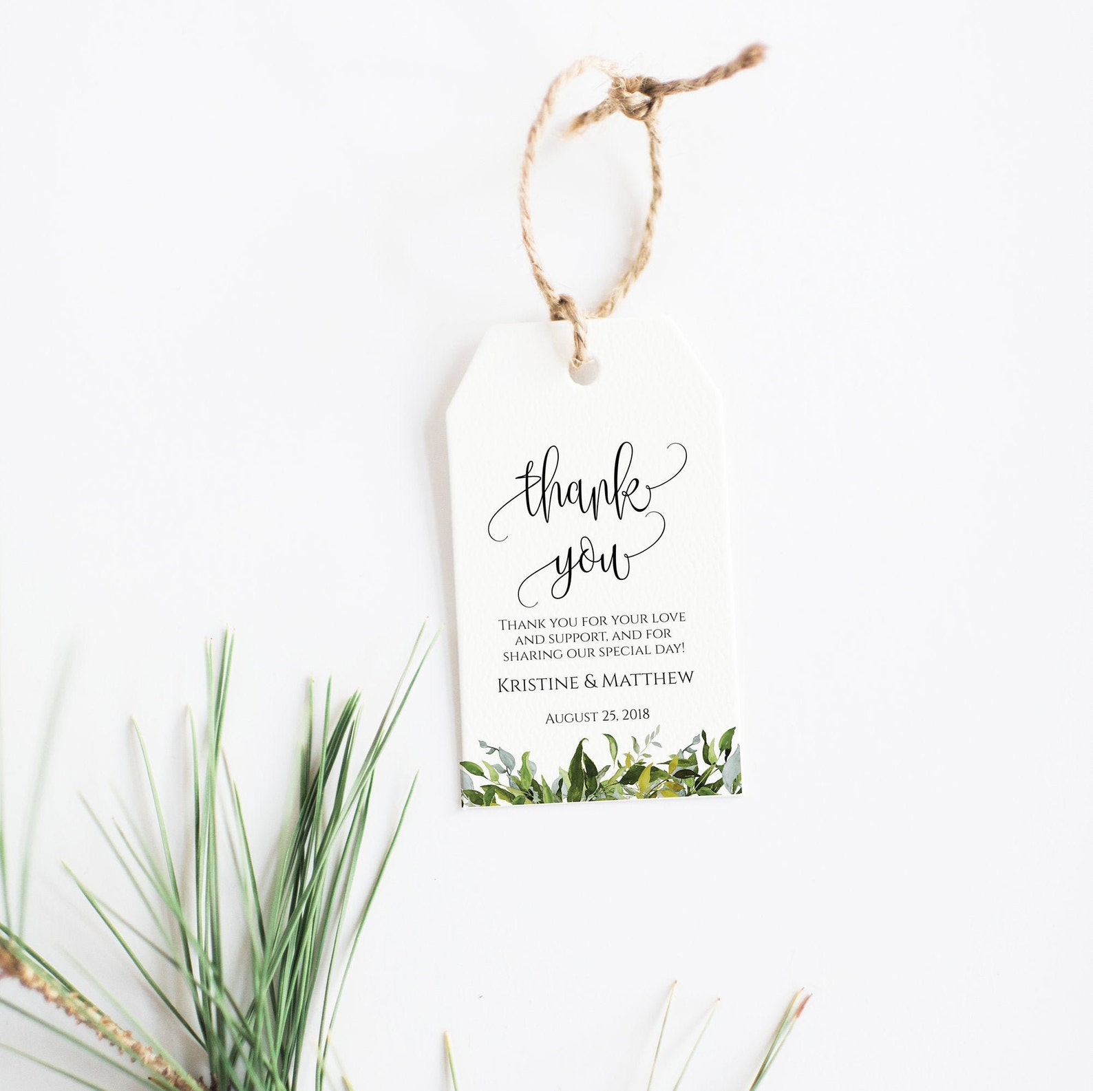 Wedding Gift Bag Tags Wedding Favor Tags Printable Ceremony Etsy