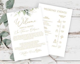Welcome Letter, Wedding Itinerary, Wedding Welcome, Destination Wedding, Welcome Bag Letter, Order Of Events, Wedding Note Digital  0204_031
