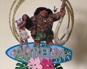 Moana Cake Topper Etsy Moana Cake Topper Etsy