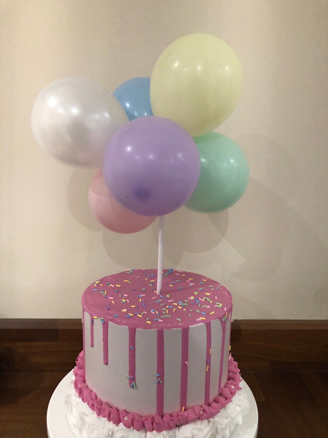 Bunch of Balloons Cake Topper DIY Kit Matte Pastel Colours Birthday