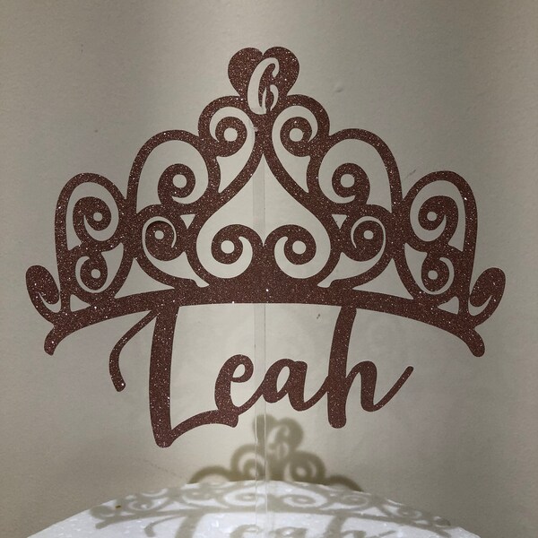 Tiara Cake Topper Etsy UK