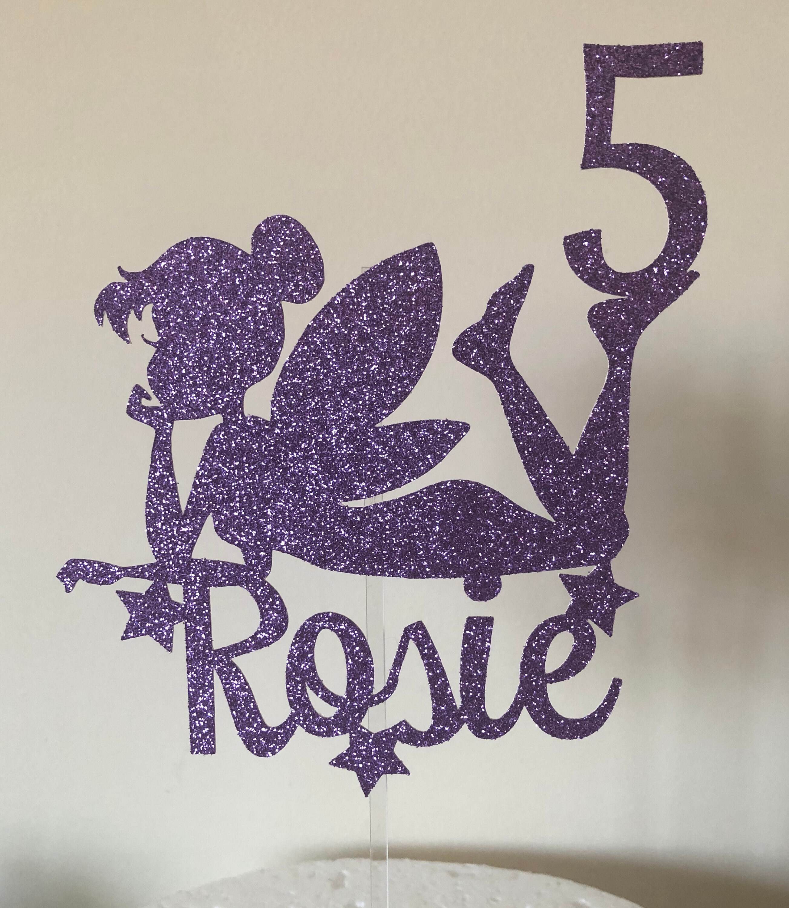 Fairy Cake Topper Personalised Etsy UK