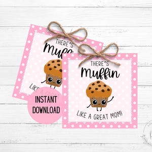 Hier gibt's Muffin wie eine tolle Mama Muttertag Tags | Muttertag Tags | Muffins mit Mama | Muffin Tags | Geschenkanhänger der Mutter