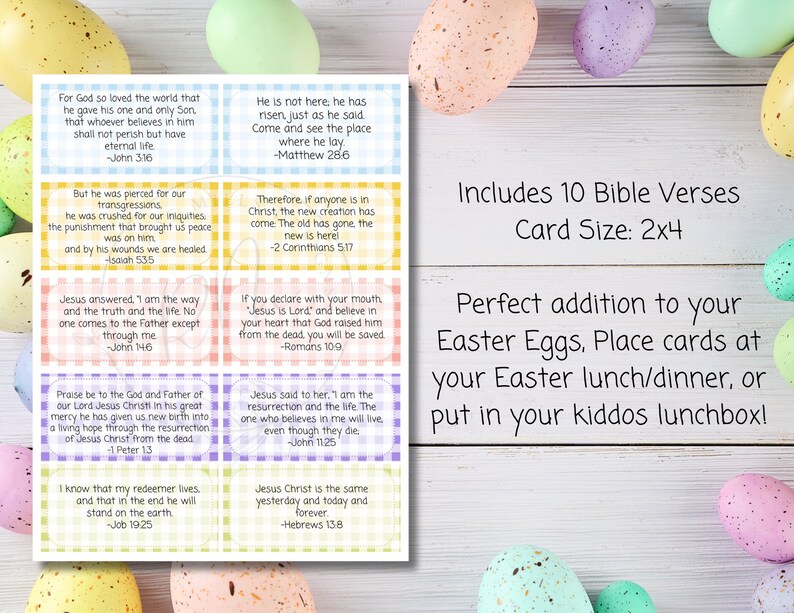 Printable easter bible verses easter egg verses kids easter bible