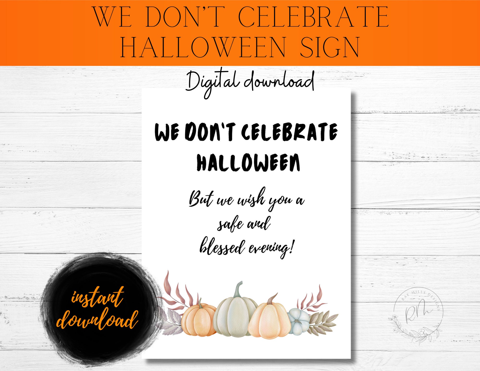 We Don t Celebrate Halloween Sign Printable Halloween Etsy why-i-don-t-celebrate-thanksgiving-youtube
