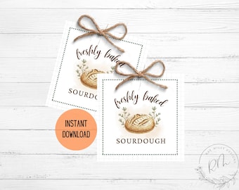 Sourdough Bread Gift Tags (Instant Download)