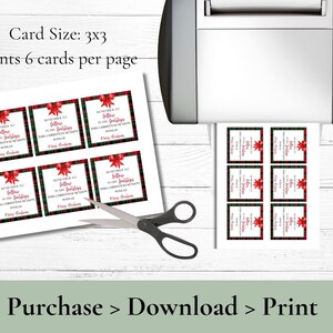 Christmas Bible Verse Gift Tags | Peter 2:21 (Digital Download) image 3