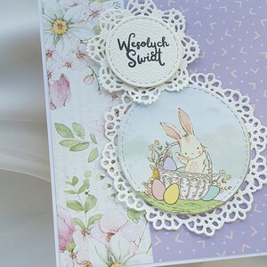 Set di 4 biglietti di Pasqua, biglietti di Pasqua pastello, biglietti di Pasqua con simpatici animali, biglietti di Pasqua fatti a mano, semplici biglietti 3D con buste
