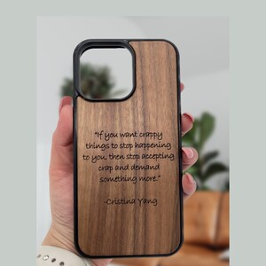 Individuelle Inschriften - iPhone und Samsung Hüllen mit Zitaten/Schriften graviert - iPhone 14, 13, 12, 11, X - Gifts for her, for him