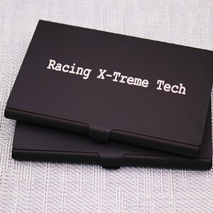 Estojo porta-cartões de visita personalizado gravado, estojo para cartão de bolso, acessórios para cartões de visita para ela e para ele, presentes de feriado