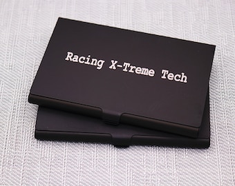 Personalisierte Visitenkarte Halter Fall custom graviert, Pocket Card Case, Visitenkarte Zubehör für sie & für ihn, Urlaub Geschenke