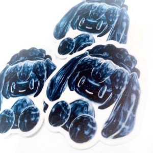 mini metal 3D hatsune miku vocaloid vinyl sticker