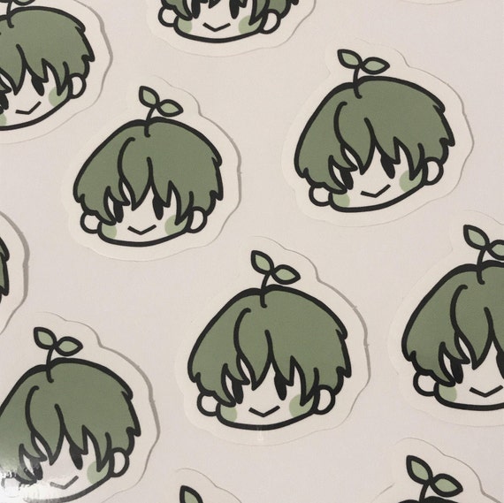 leaf kid sticker etsy