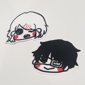 anime manga tokyo ghoul ; kaneki / juuzou vinyl sticker