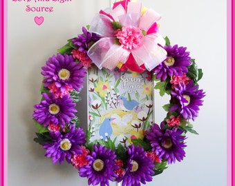 Spring Wreath, Easter Wreath, Purple-Pink Wreath, Floral Wreath, Front Door Wreath, Summer Wreath, Purple Wreath, Spring is in the Air