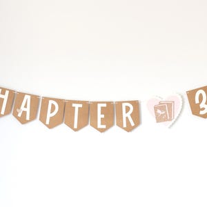 Bookish birthday banner | book club birthday | book lover banner | book lover birthday | bookish baby shower | chapter banner