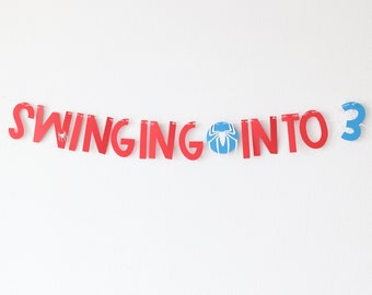 Spiderman Birthday Banner, spider guy party decor, superhero birthday decor, superhero birthday banner, superhero party theme