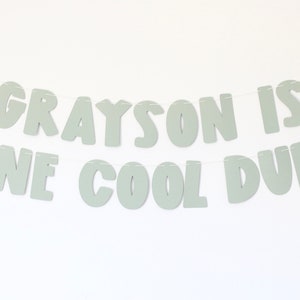 One Cool Dude | one cool dude banner | one cool dude party decor | cool dude baby shower | little dude party | cool dude cake topper