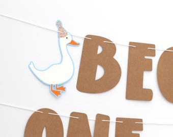 One Silly Goose Party, one silly goose first birthday, one silly goose banner, one silly goose theme, first birthday party decor silly goose