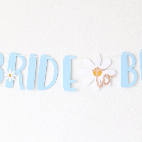 Daisy Bridal Shower Banner | Daisy Bridal Shower | Flower Bridal Shower | Spring Bridal Shower | Groovy Bridal Shower | Retro Bridal Shower