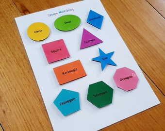 pre k 5 worksheets Shape Matching Printable, Match The Shapes, Busy Book Page, Toddler, Preschool and Kindergarten Activity, Worksheet
