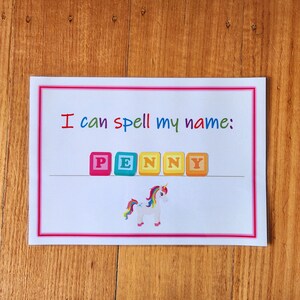 Name Spelling Worksheet, Binder Cover, Personalised Spell My Name, Busy ...