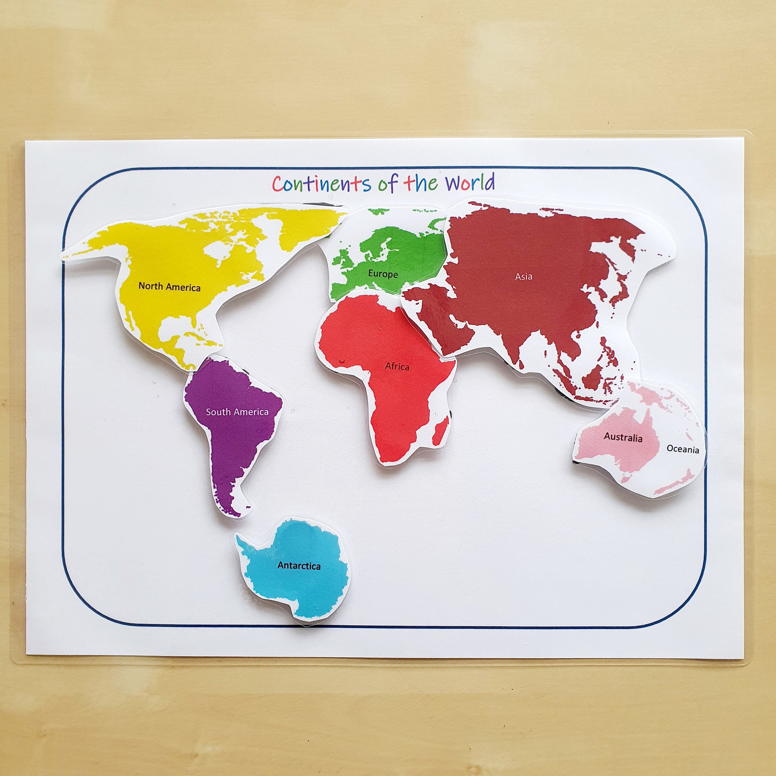 7-continents-printable