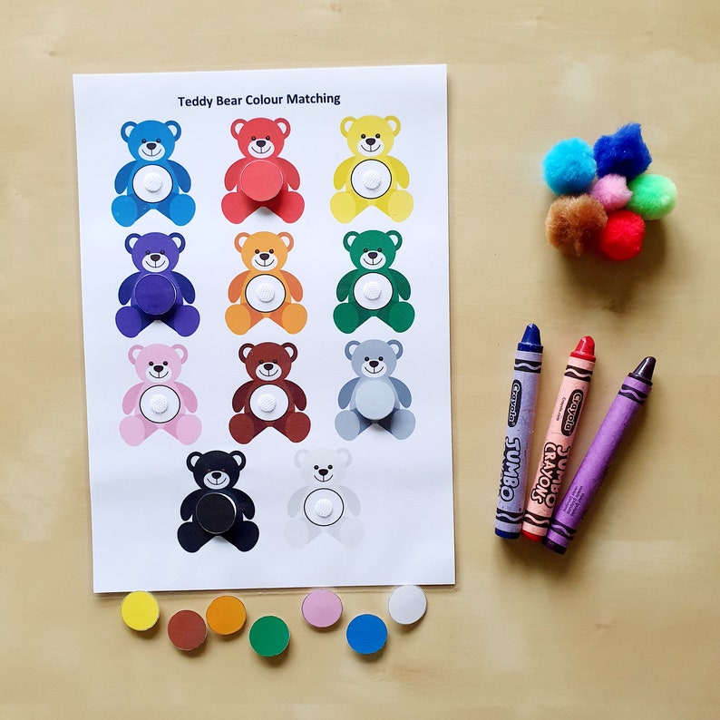 Teddy Bear Colour Matching Printable - Il 794xN.2387530957 Dopz 