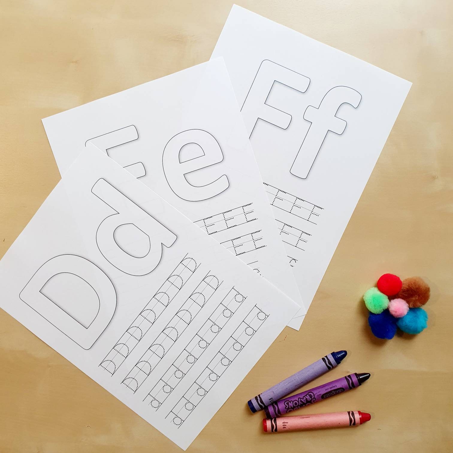 ABC Handwriting Worksheets: Coloring and Tracing Letters (digital ...