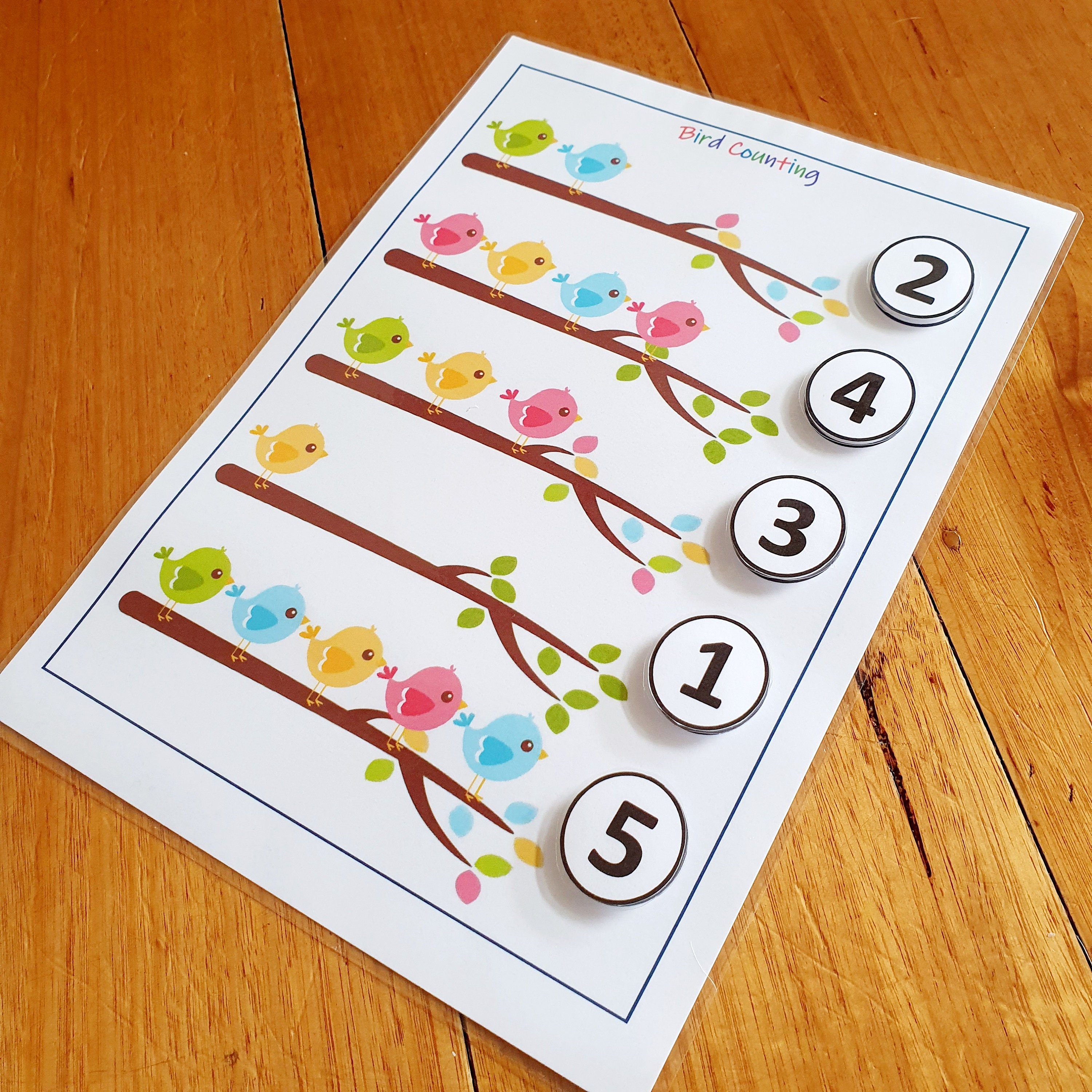 bird counting printable busy book page numbers maths etsy singapore