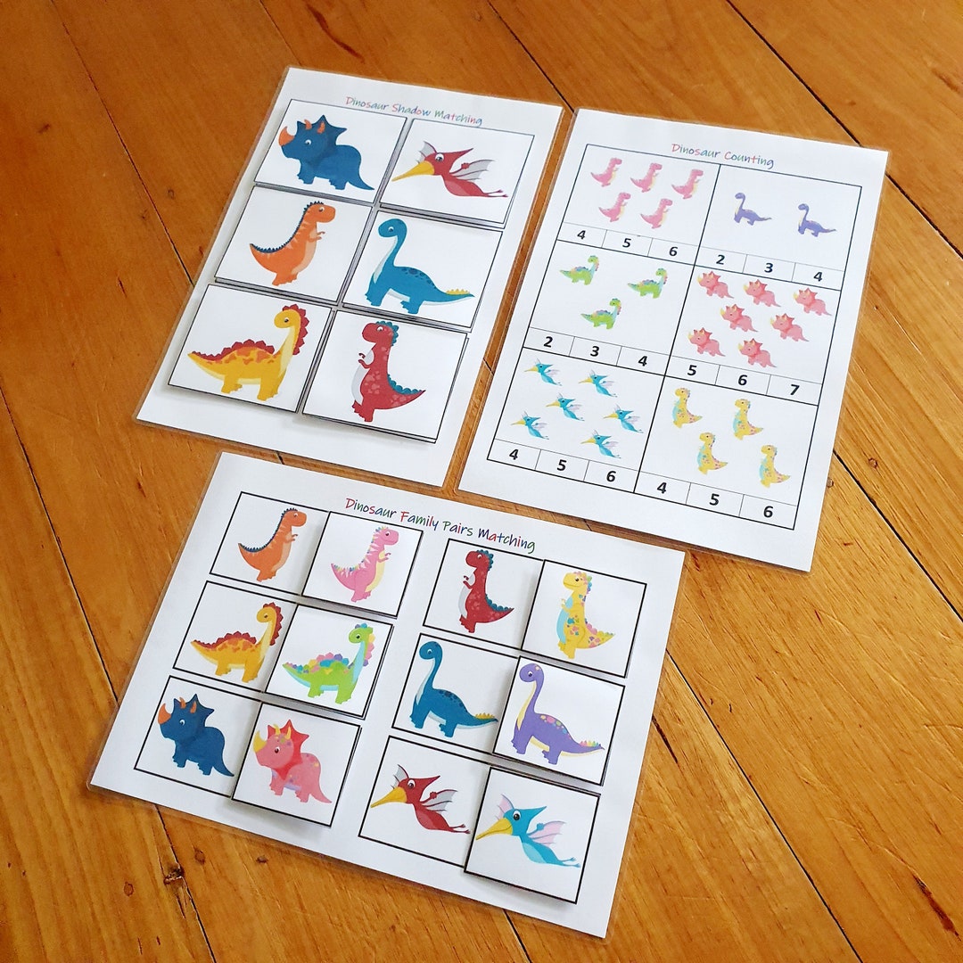 Dinosaur Mini Bundle Printable Busy Book Matching Dinosaur Etsy Dinosaur Mini Bundle Printable Busy Book Matching Dinosaur Etsy