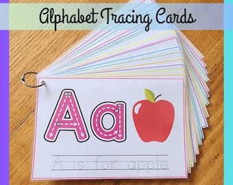 Alphabet Tracing Cards: ABC Handwriting Practice (Digital Download)