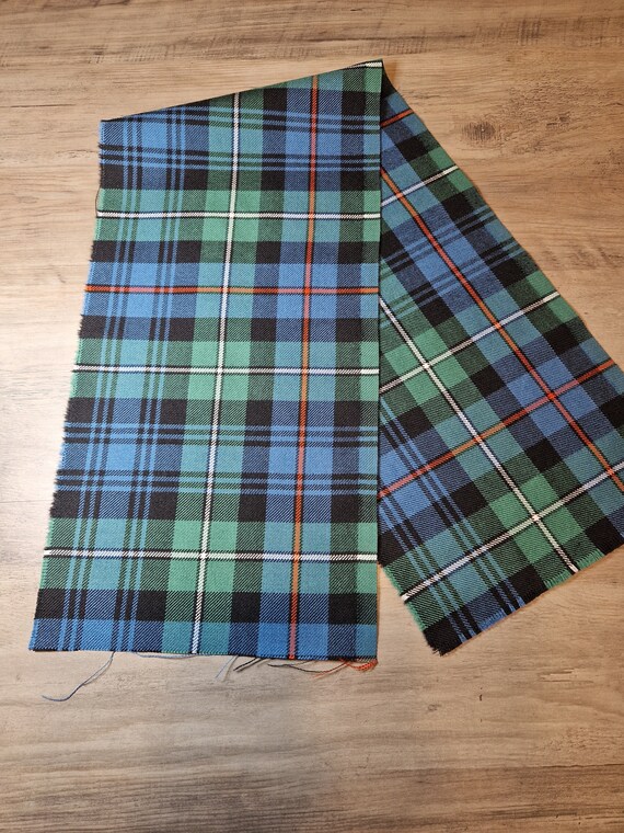 Tartan material offcuts deals