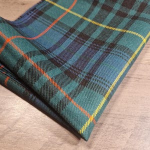 Stewart Hunting Ancient Old Colours Scottish Tartan / Plaid 100% Wool Fabric Offcut For Craft Projects, Upholstery and Patchwork 62cmx36cm