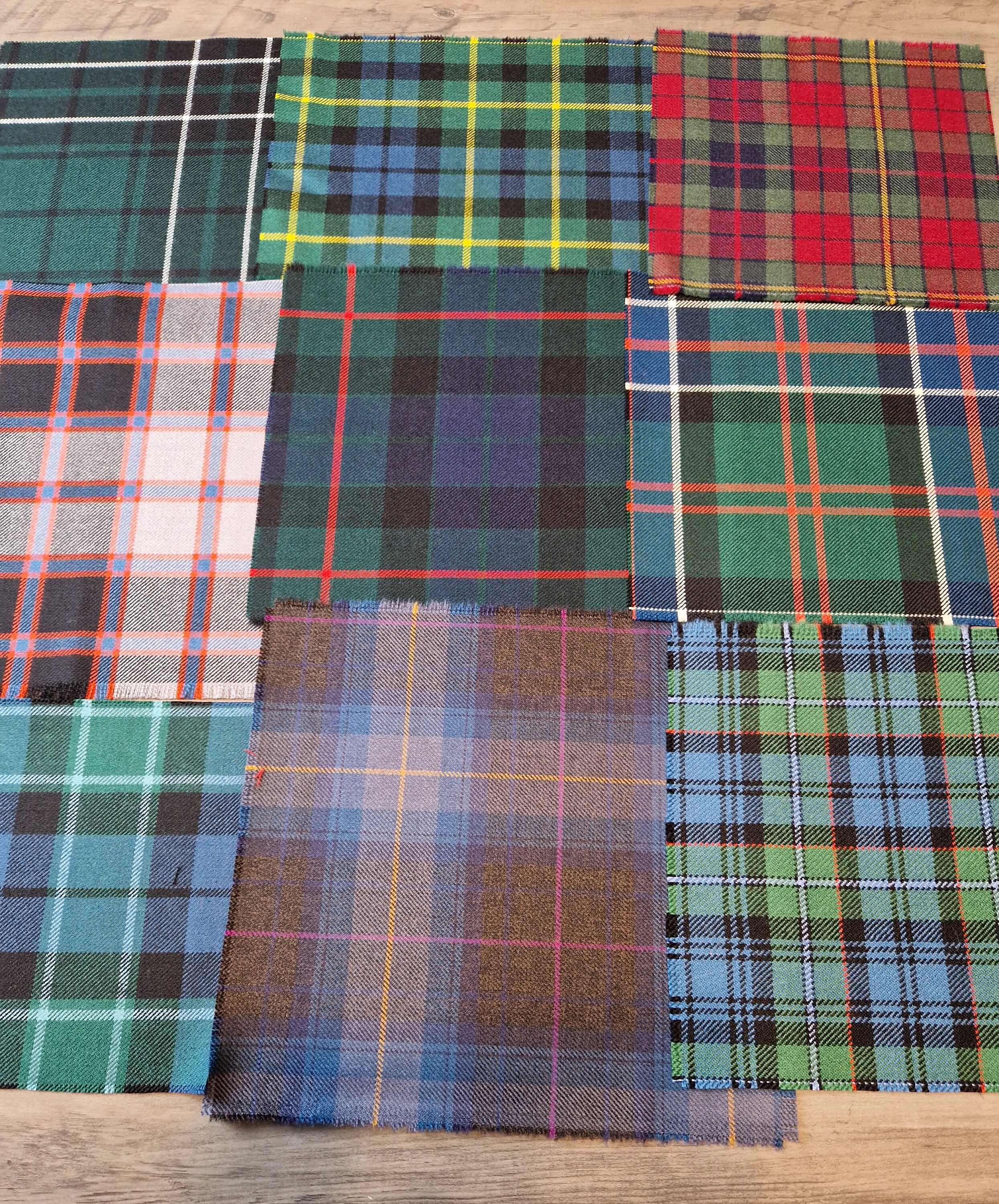 Tartan on sale material offcuts