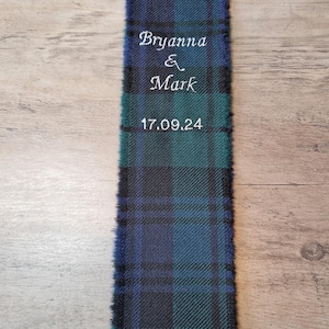 Handmade Handfasting Ribbons Tartan Handfasting Ribbon, Custom Made in Over 400 Different Tartans ...