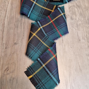 MacInnes Hunting Modern Old Colours 100% Pure Wool Tartan / Plaid Handfasting Ribbon 140cmx7cm