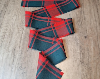 Nastro per handfasting con frange in tartan/plaid 100% lana Middleton Modern, 140 cm x 7 cm