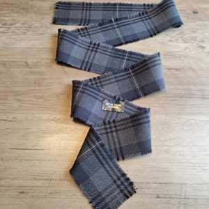 Granite City 100% Wool Tartan/Plaid Self Fringed Handfasting Ribbon 140cmx7cm
