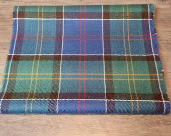 Ayrshire Ancient Tartan / Plaid Mediumweight 100% Wool Fabric Pre cut,  Perfect For Craft Projects, Upholstery , Patchwork 140cmx28cm